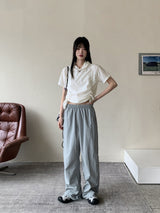 バウバスロックワイドロングナイロンパンツ / Bowbaslock Wide Long Nylon Pants
