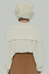  ZIPPER KNIT CARDIGAN SET / IVORY