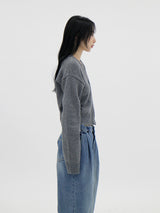 グランドVネックウールカーディガン / Grand V-neck wool cardigan (8color)