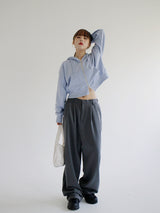 ピーナッツクロップジップアップ/Peanut Crop Hood Zip Up (4color)
