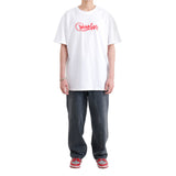 ベーシックロゴTシャツ / BASIC LOGO TEE white/red