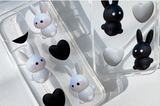 ハートホワイトラビットフォーンケース / Heart white Rabbit Phone Case