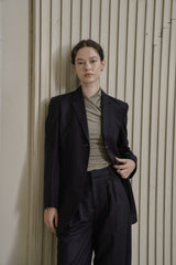 ウールツイルセットアップジャケット/WOOL TWILL SETUP JACKET_NAVY