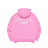 サークルニューシンボルロゴフーディージップアップ PINK