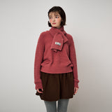 FLEECE VOLUME SKIRT, BROWN