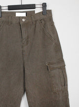 ミドル ウェスト カーゴパンツ / no.5176 Middle Waist Cargo Pants (3color)