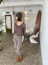 チェストナットラテワイドパンツ