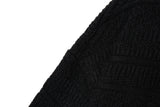 ミックス ジャカード ニット ロングスリーブ / Mix jacquard Knit Longsleeve K10 Matte Black