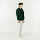 ハーフジップアップニットスウェットシャツ/HALF ZIP UP KNIT SWEATSHIRTS GREEN