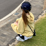 [BELLIDE MADE] Loose fit point embroidered hoodie