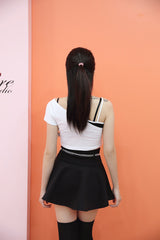 チェーンベルトスカートショーツ / SKI(6434) chain belt skirt shorts