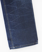 クラックディープダークブルーパンツ / No.520 Crack deep dark blue pants