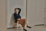 シーモアスカート/SEYMOUR SKIRT_BROWN