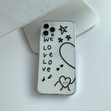 Left - we love love Phone Case