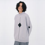 Square point Sweatshirts [Gray] (6591811551350)