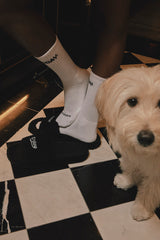 グッドデイファリーサンダル/G'day furry sandals (black)