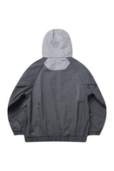  PIPPING MIX ANORAK HOODIE_GRAY