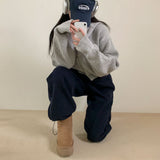 ナッピングエンブロイダリー2WAYジョガーパンツ / [Bellied made] napping embroidery two-way jogger pants
