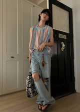 ソルトワイドデニムパンツ / Salt mufa wide denim pants (2 color)