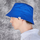 Monogram Label Color Bucket Hat Blue