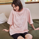 フラワー半袖Tシャツ