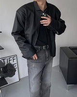 OA Pad Matte Coated Leather Jacket (2 colors)