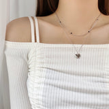 ブラックスワンレイヤードネックレス / Black Swan Layered Necklace / 2 color