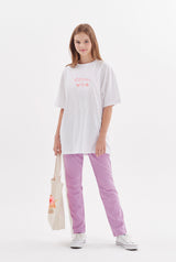 ケーキプリントオーバフィット半袖Tシャツ / cake print overfit short sleeve t-shirt (4471284990070)