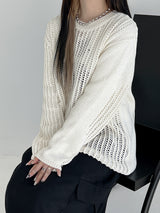 ロペマップニット/Rope Map Knit (2color)