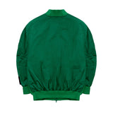 [UNISEX] Fleece-Back Cotton-Jersey and Padded Shell Zip-Up Sweatshirt (Green) (6656649298038)