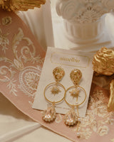アフロダイティシリーズ - シャンパンピンクスターライトピアス / Aphrodite Series - Champagne Pink Starlight Piercing