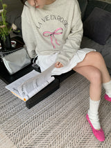 Pink Bow Sweatshirt