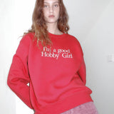 GOODHOBBYGIRL SWEAT SHIRT_RED