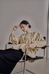 ウールツイルセットアップスカート/WOOL TWILL SETUP SKIRT_NAVY
