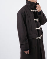 ウールダッフルインナコート/ーキルティングwool duffle inner quilting coat 3color