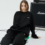 オーバーフィットスウェットシャツ/OVERFIT SWEAT SHIRT-BLACK