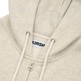 WITTY BUNNY WAPPEN NAPPING HOODIE ZIP UP [OATMEAL]