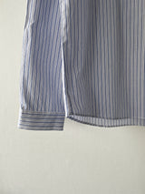 Soft henley neck striped shirt 