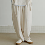タップパンツ / unisex tap pants beige (banding)