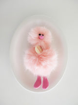 Cosymosy Ugly Bird Keyring - Peach