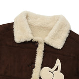 CHERRY SUEDE MUSTANG JACKET [DARK BROWN]