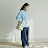 スタジアムジャケット / unisex stadium jacket sky blue
