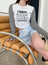 マンデイクロップTシャツ / Monday Crop T-shirt (4color)