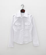 ポケットスリムシャツ / Pocket slim shirt (3color)