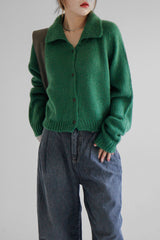 ディープリーカラーカーディガン/Deeplly collar cardigan (3color)