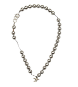 GREY PEARL SHORT NECKLACE (6661871075446)