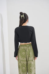 Xクロップカーディガン / (9101) X crop cardigan