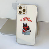 ICE Black - Santa Some Cat Phone Case