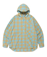 CHECK SHIRT HOODIE BLUE(CV2ESUW320A)