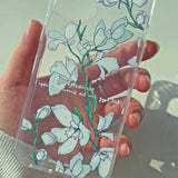 デルフィニウム iPhoneケース/White Delphinium (iPhone) Jelly Case